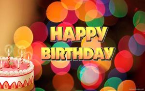Celebrate the special day with a delicious strawberry birthday cake! happy birthday wallpaper