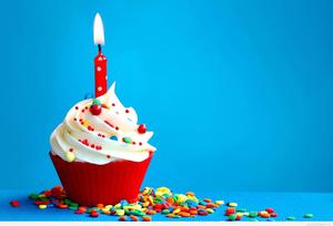 Celebrate with a special cupcake on your birthday! happy birthday wallpaper