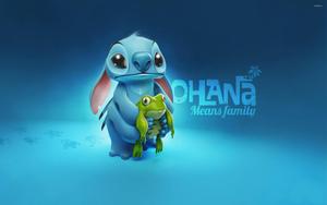 Celebrate your Ohana with Stitch! Wallpaper