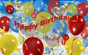 Celebrate your special day with beautiful happy birthday balloons! happy birthday wallpaper