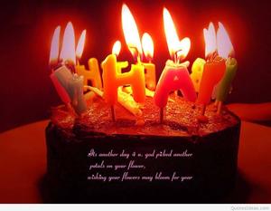 Celebrate your special day with this melting happy birthday candle happy birthday wallpaper