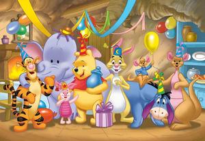 Celebrating a special day with Winnie The Pooh and friends. winnie the pooh wallpaper