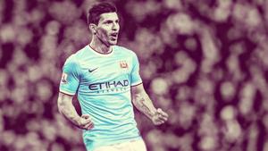 Celebrating with the Fans: Manchester City's Kun Aguero manchester city wallpaper