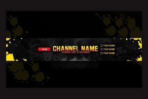 channel name banner template youtube banner gaming wallpaper