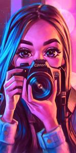 Charming Cartoon Girl Illustration beautiful girl cartoon wallpaper