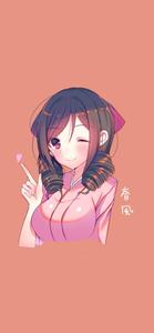 Check Gesture Cute Anime Girl iPhone cute anime girl iphone wallpaper