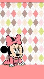 Cheerful Mickey Mouse on a classic themed background Wallpaper