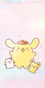 Cheerful Pompompurin And Friends pompompurin wallpaper
