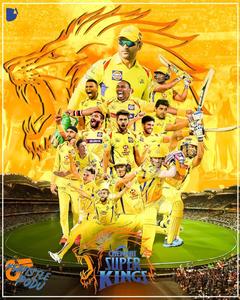 Chennai Super Kings Team in Action csk wallpaper