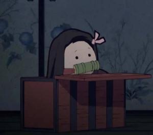 Chibi Anime Nezuko Kamado In Box Unique Cool PFP unique cool pfp wallpaper