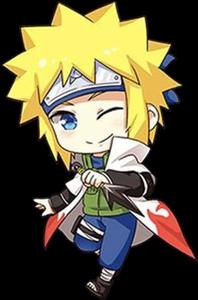 Chibi_ Anime_ Character_with_ Yellow_ Hair minato wallpaper