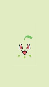 Chikorita Face Pokemon Iphone pokemon iphone wallpaper