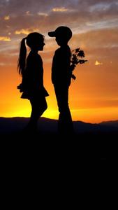 Childhood Innocence and Blossoming Love romantic love wallpaper
