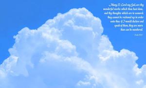 Christian Bible Verse With Clouds christian wallpaper