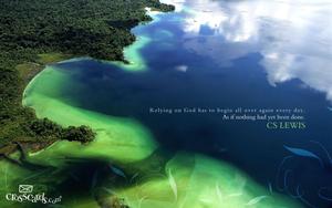 Christian Quote By CS Lewis christian wallpaper