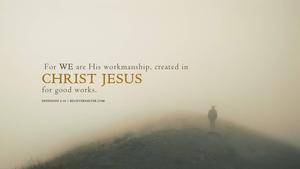 Christian Statement With Foggy Mountain christian wallpaper