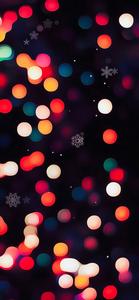 Christmas Lights IPhone Snowflakes christmas iphone wallpaper