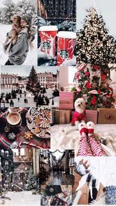 Christmas Season IPhone Aesthetic Collage christmas iphone wallpaper