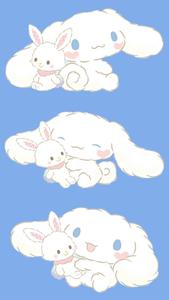 Cinnamoroll Bunny Plushie  Wallpaper