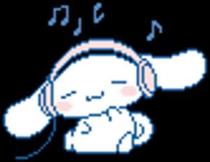 Cinnamoroll Listeningto Music Pixel Art sanrio wallpaper