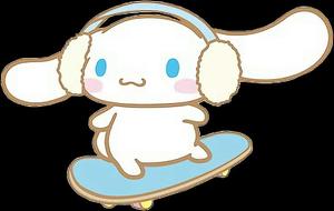 Cinnamoroll Skateboarding Earmuffs Wallpaper