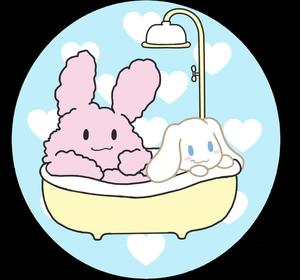 Cinnamorolland Friend Bath Time Wallpaper