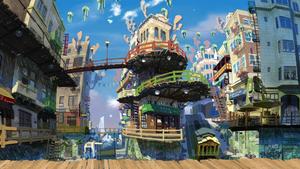 City Buildings Anime Scenery anime scenery wallpaper