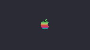 Classic Apple Logo in Gorgeous Rainbow Colors Wallpaper