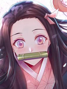 Close Up Demon Slayer Nezuko demon slayer nezuko wallpaper