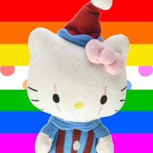 Clown Plushy Cartoon Hello Kitty PFP hello kitty pfp wallpaper