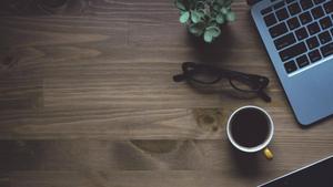 Coffee Laptop On Desk laptop wallpaper