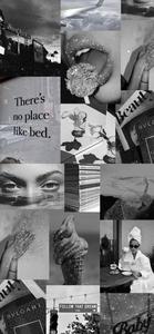 Collage Black And White Aesthetic Background black aesthetic wallpaper