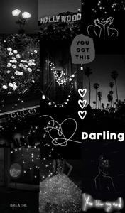 Collage Glitters In Black Aesthetic Background black aesthetic wallpaper