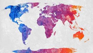 Colorful Abstarct World Map world map wallpaper