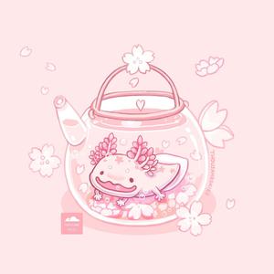Colorful Axolotl Climbing Rocks axolotl wallpaper
