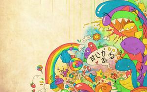 Colorful Cartoon Rainbow cartoon wallpaper