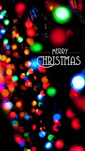 Colorful Christmas Lights IPhone christmas iphone wallpaper