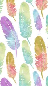 Colorful Feathers For Girl Phone Theme girl phone wallpaper