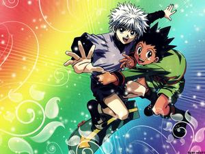 Colorful Hunter X Hunter Gon And Killua Fan Art hunter x hunter wallpaper