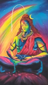 Colorful Lord Shiva HD Wallpaper