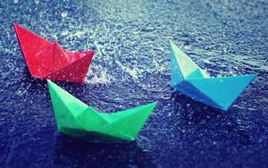 Colorful Paper Boats Laptop laptop wallpaper