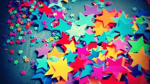 Colorful Stars Pile Laptop laptop wallpaper