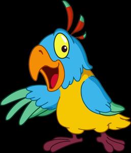 Colorful_ Cartoon_ Bird_ Singing Wallpaper