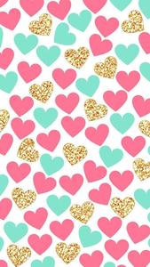 Colourful Hearts Love Phone love phone wallpaper