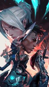 Competitive Gaming Action in Valorant Wallpaper