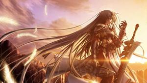 Cool Anime Female Warrior  Wallpaper