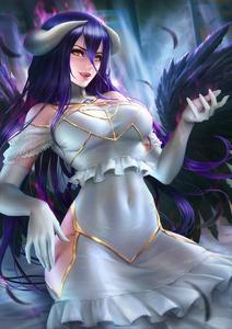 Cool Anime Girl PFP Albedo Overlord cool anime girl pfp wallpaper