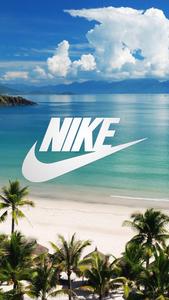 Cool Beach With Nike Emblem cool nike wallpaper
