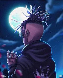 Cool Digital Xxxtentacion With Slicked Back Undercut cool xxxtentacion wallpaper
