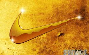 Cool Golden Nike Logo cool nike wallpaper